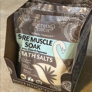 Sore Muscle Soak Bath Salts - Brown and Cream